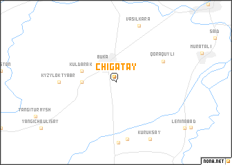 map of Chigatay