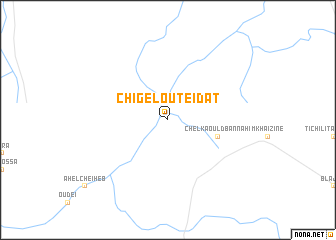 map of Chig el Outeïdat