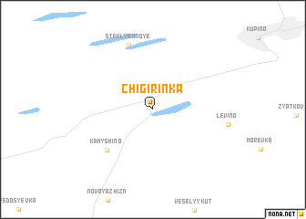 map of Chigirinka