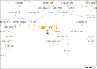 map of Chigledel