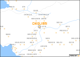 map of Chigliani