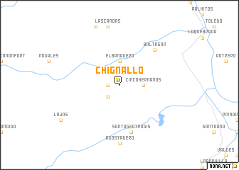 map of Chignallo