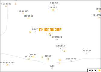 map of Chigonuane