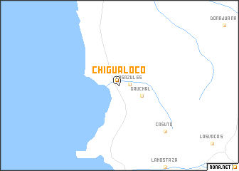 map of Chigualoco