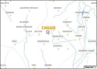 map of Chiguio