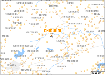 map of Chigŭm-ni