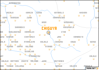 map of Chiguya