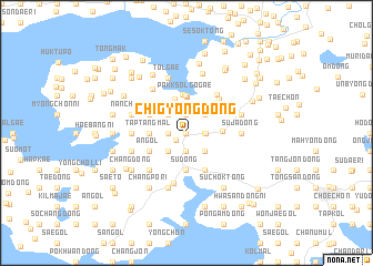 map of Chigyŏng-dong