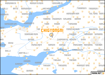 map of Chigyŏng-ni