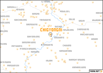 map of Chigyŏng-ni