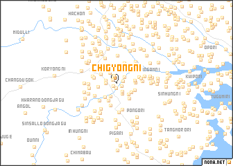 map of Chigyŏng-ni