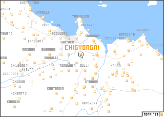 map of Chigyŏng-ni