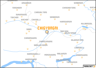 map of Chigyŏng-ni