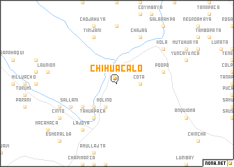 map of Chihuacalo