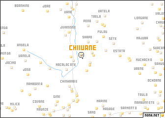 map of Chiiuane