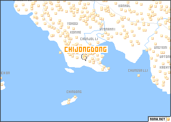 map of Chijŏng-dong