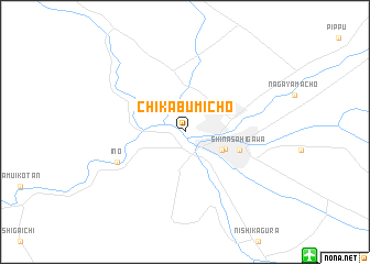 map of Chikabumichō