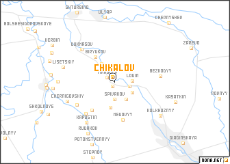 map of Chikalov