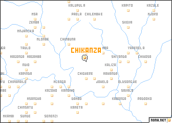 map of Chikanza