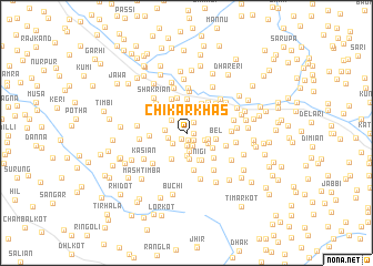 map of Chikār Khās