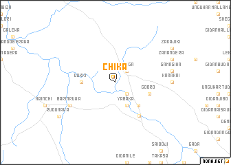 map of Chika