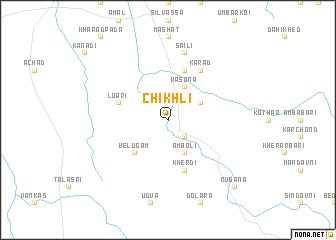 map of Chikhli