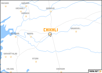 map of Chikhli