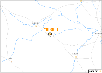 map of Chikhli