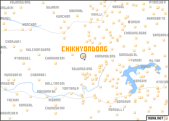 map of Chikhyŏn-dong