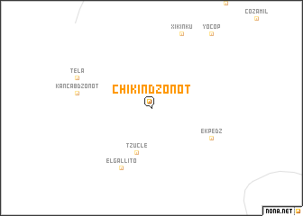 map of Chikindzonot