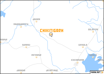 map of Chikitigarh