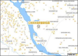map of Chikkar Bānda
