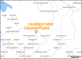 map of Chikomeni Thore