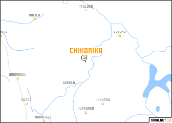 map of Chikonika