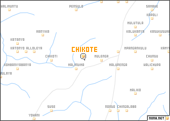 map of Chikote