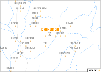 map of Chikunda