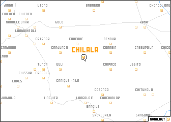 map of Chilala