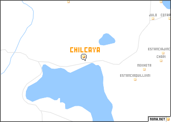 map of Chilcaya