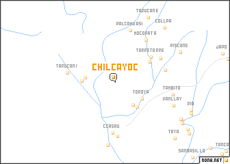 map of Chilcayoc