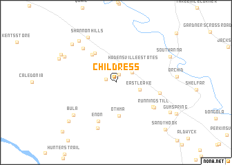 map of Childress