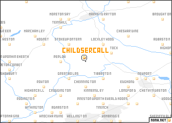 map of Childs Ercall