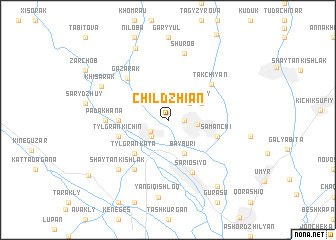 map of Chilʼdzhian