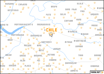 map of Chile