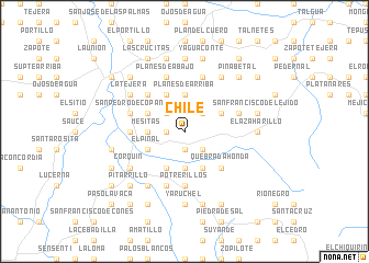 map of Chile