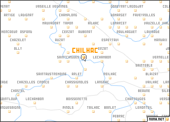 map of Chilhac