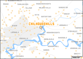 map of Chilhowee Hills