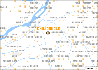 map of Chiliānwāla