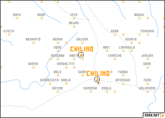 map of Chʼīlīmo