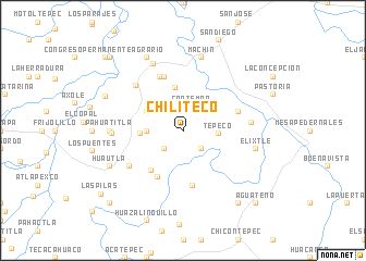 map of Chiliteco