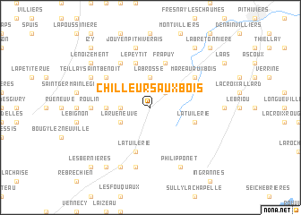 map of Chilleurs-aux-Bois